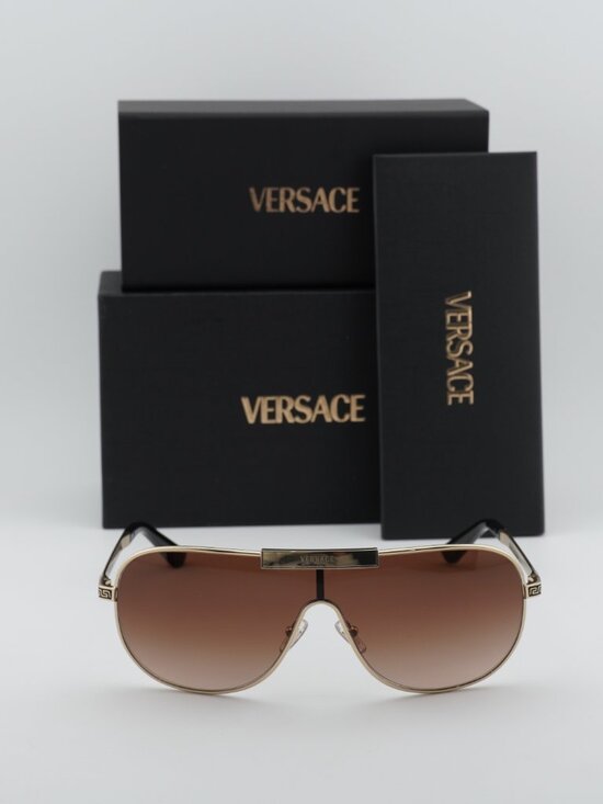 Versace VE2293 1252/13 Square Sunglasses – Gold/Brown Gradient main image 9